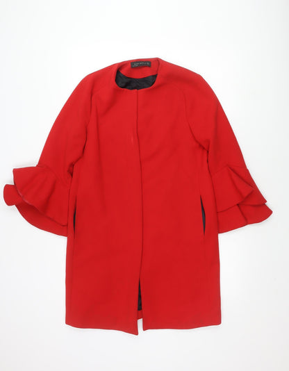 Womens UK Size 12 Zara Woman Red Basic Jacket