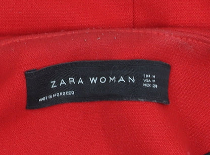 Womens UK Size 12 Zara Woman Red Basic Jacket