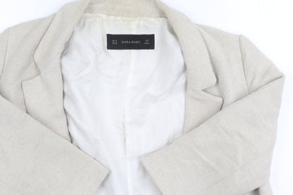 Zara Basic Women's Beige Mid-Length Blazer M