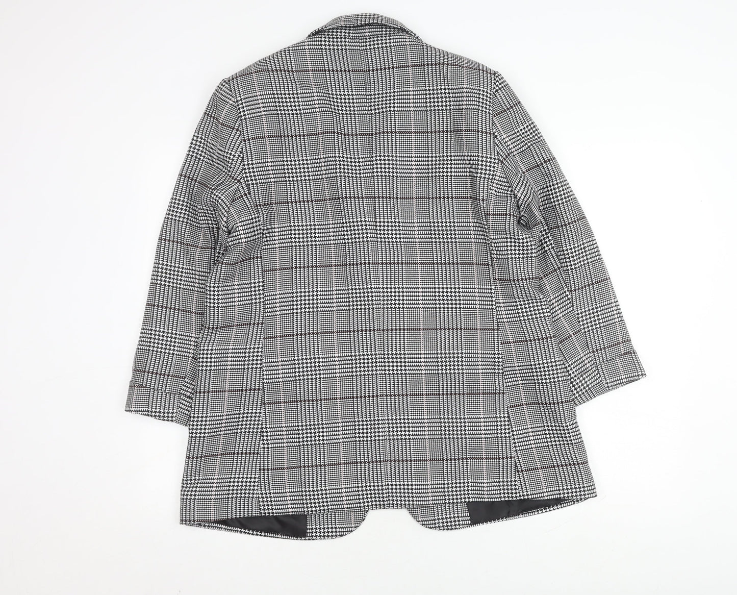 New Look Women's Black Houndstooth Blazer UK 14