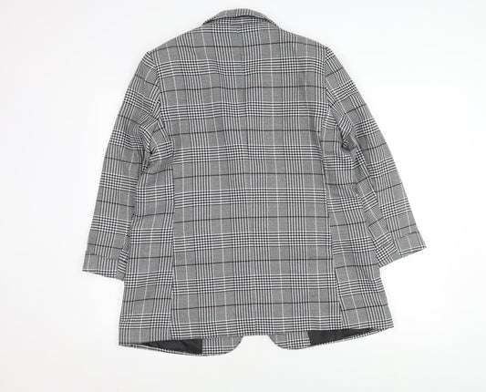New Look Women's Black Houndstooth Blazer UK 14