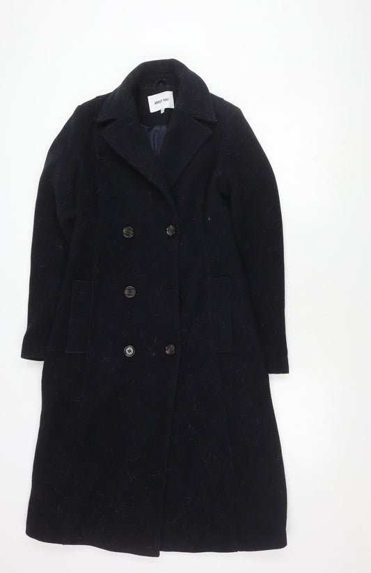 ABOUT YOU Unisex Black Pea Coat Size 34
