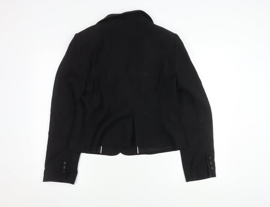 Coast Women's Black Wool Blazer, Size 16, Elegant Business Wear