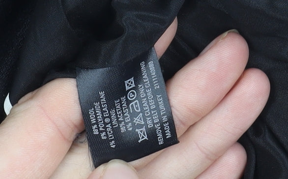 Coast Women's Black Wool Blazer, Size 16, Elegant Business Wear