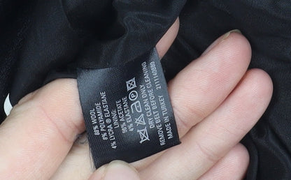 Coast Women's Black Wool Blazer, Size 16, Elegant Business Wear