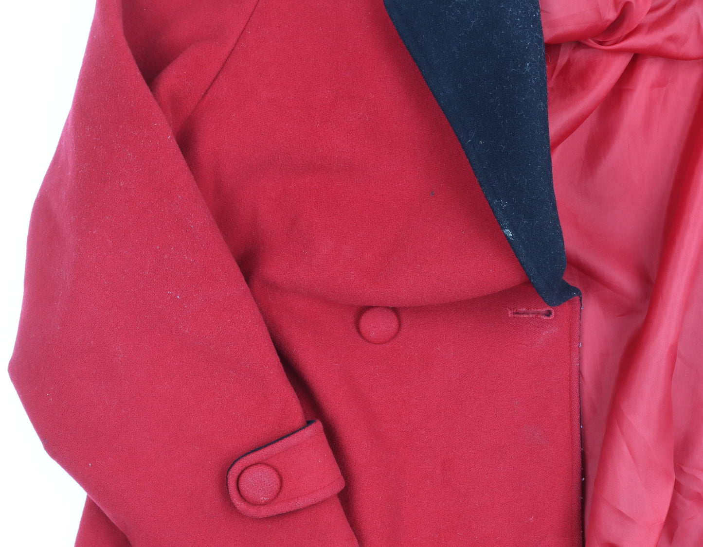 Womens UK Size 12 Kesta London Red Pea Coat
