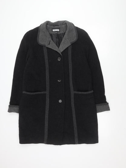 CANVAS Women's Grey Check Overcoat Jacket M