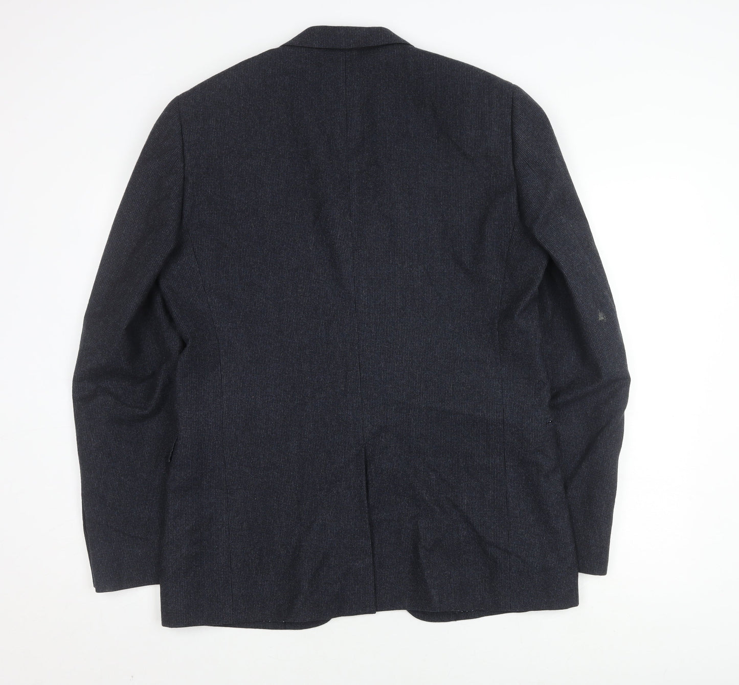 Jigsaw Men's Grey Wool Blazer 42R Single-Breasted