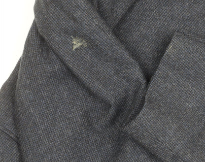 Jigsaw Men's Grey Wool Blazer 42R Single-Breasted