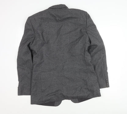 Pierre Pascal Men's Grey Blazer 40R Regular Fit