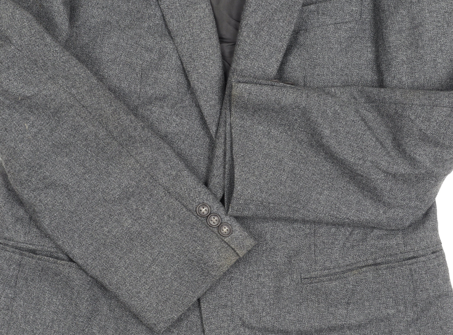 Pierre Pascal Men's Grey Blazer 40R Regular Fit