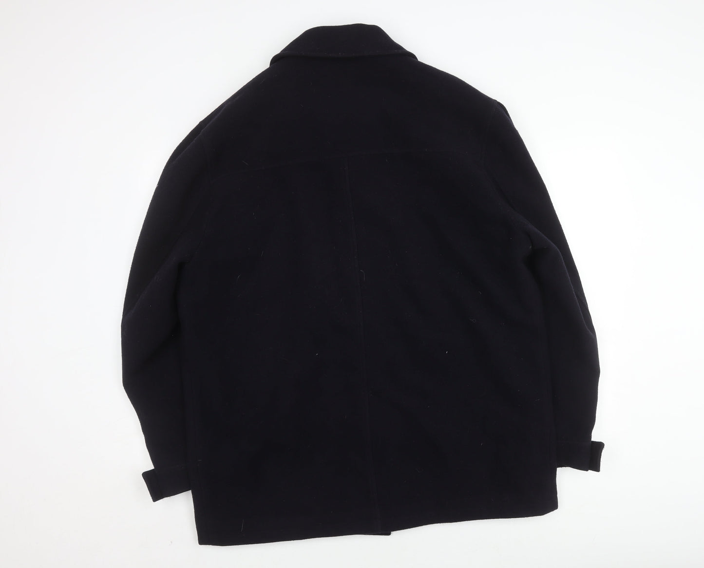 Lakeland Unisex Black Wool Overcoat - Size M