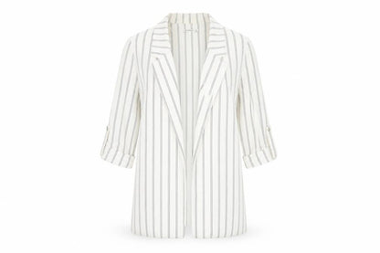Womens UK Size 8 Stradivarius Regular White Blazer