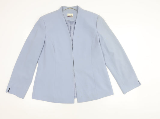 Viyella Women's Blue Blazer, Size 14, Machine Washable