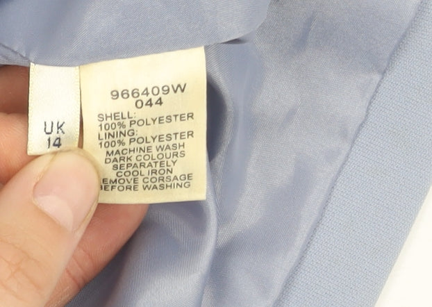 Viyella Women's Blue Blazer, Size 14, Machine Washable