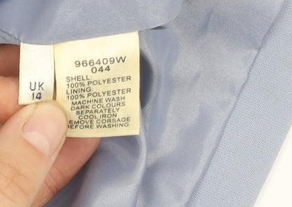 Viyella Women's Blue Blazer, Size 14, Machine Washable