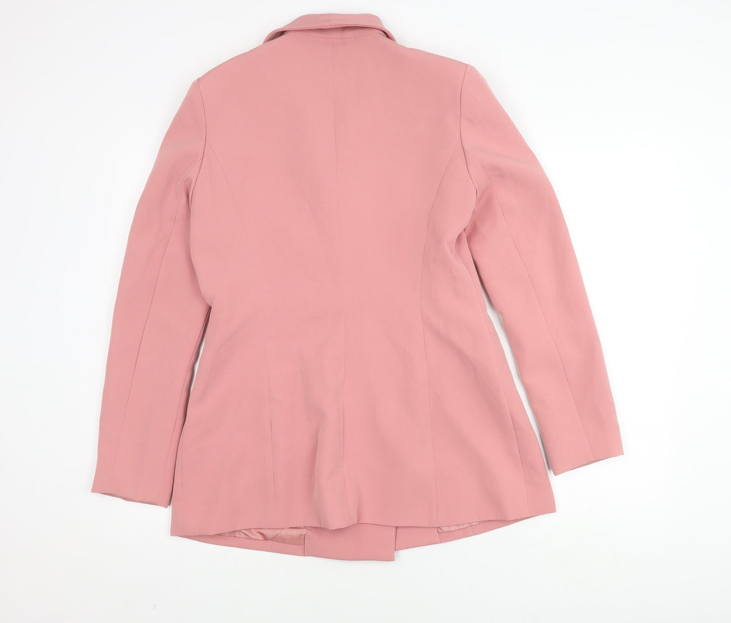 Quiz Women's Pink Double-Breasted Blazer UK 12