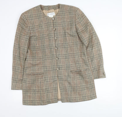 Liz Claiborne Beige Plaid Blazer for Women Size 16
