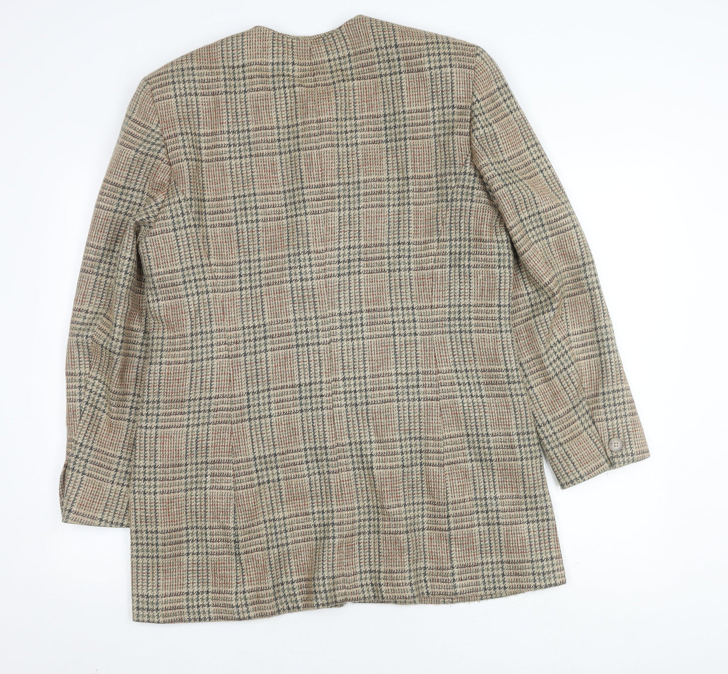 Liz Claiborne Beige Plaid Blazer for Women Size 16