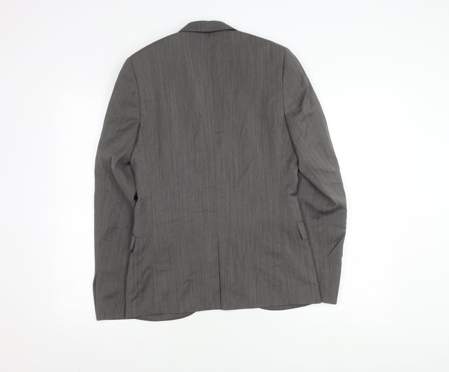 Mens UK Size 34 Topman Regular Grey Suit Jacket