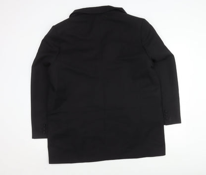 ASOS Design Women's Black Blazer UK 18 Double-Breasted