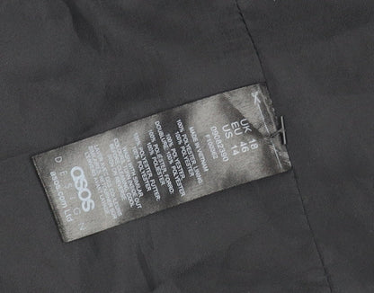 ASOS Design Women's Black Blazer UK 18 Double-Breasted