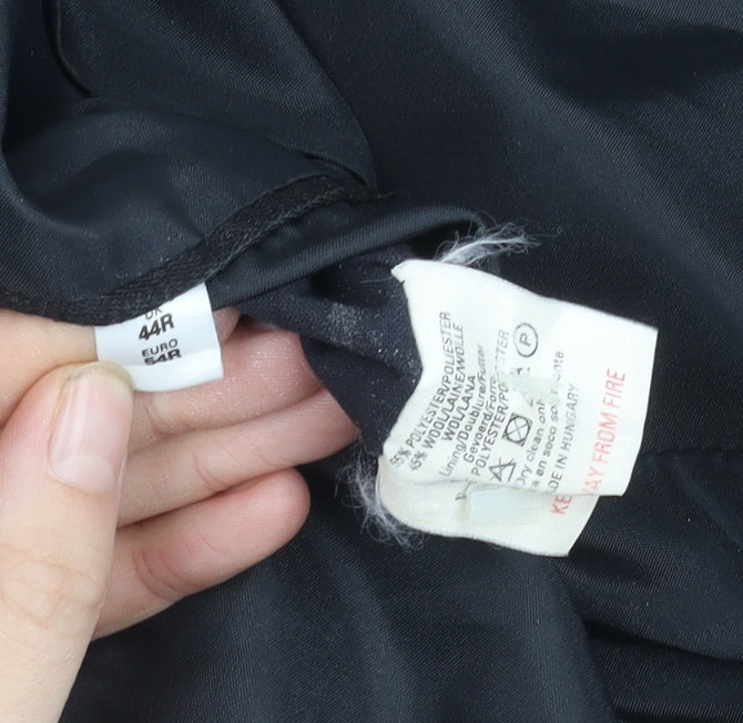 Mens UK Size 44 Burton Regular Black Suit Jacket