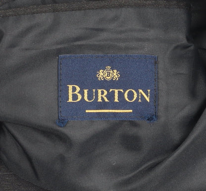 Mens UK Size 44 Burton Regular Black Suit Jacket