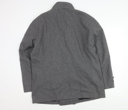 Mens UK Size 4 Peter Werth Grey Pea Coat