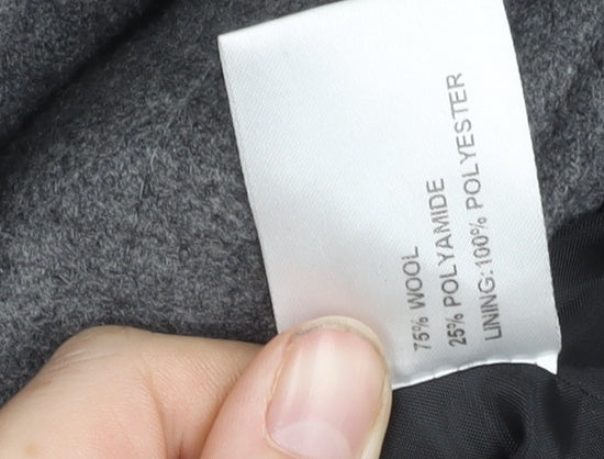 Mens UK Size 4 Peter Werth Grey Pea Coat