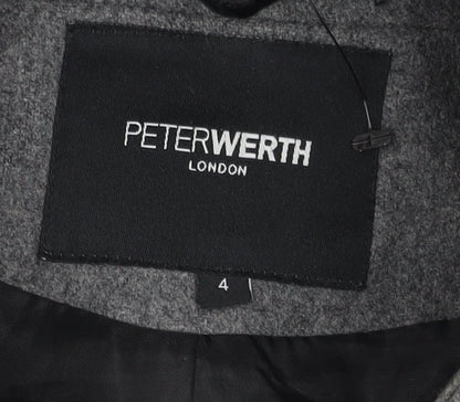 Mens UK Size 4 Peter Werth Grey Pea Coat