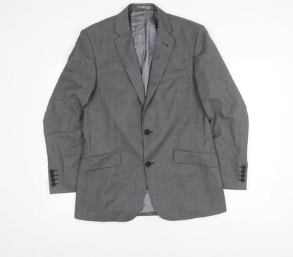 Mens UK Size 38 Jasper Conran Regular Grey Suit Jacket