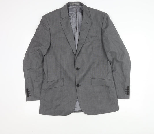 Mens UK Size 38 Jasper Conran Regular Grey Suit Jacket
