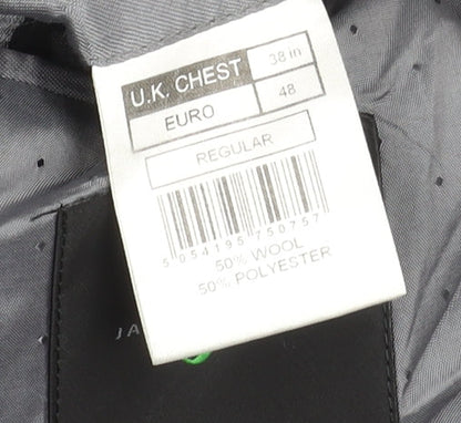Mens UK Size 38 Jasper Conran Regular Grey Suit Jacket