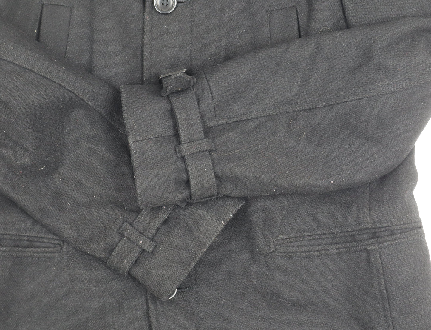 Womens UK Size M NEXT Black Military Jacket