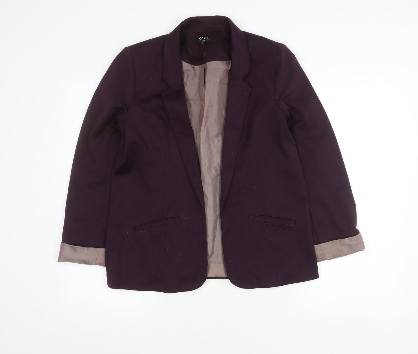 Womens UK Size 10 Oasis Regular Purple Blazer