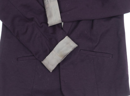 Womens UK Size 10 Oasis Regular Purple Blazer