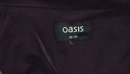 Womens UK Size 10 Oasis Regular Purple Blazer