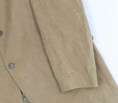 Mens UK Size 42 Marks and Spencer Regular Beige Suit Jacket