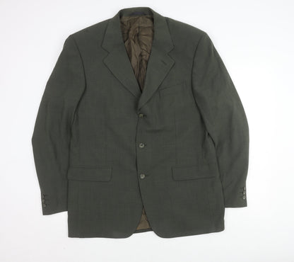 Mens UK Size 42 Burton Regular Green Suit Jacket