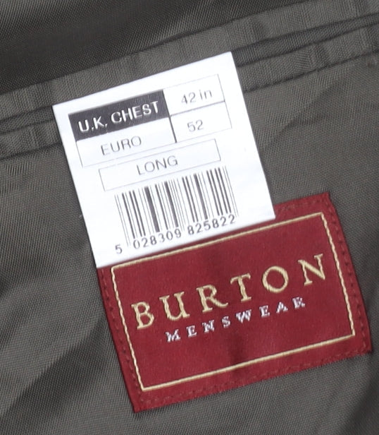 Mens UK Size 42 Burton Regular Green Suit Jacket