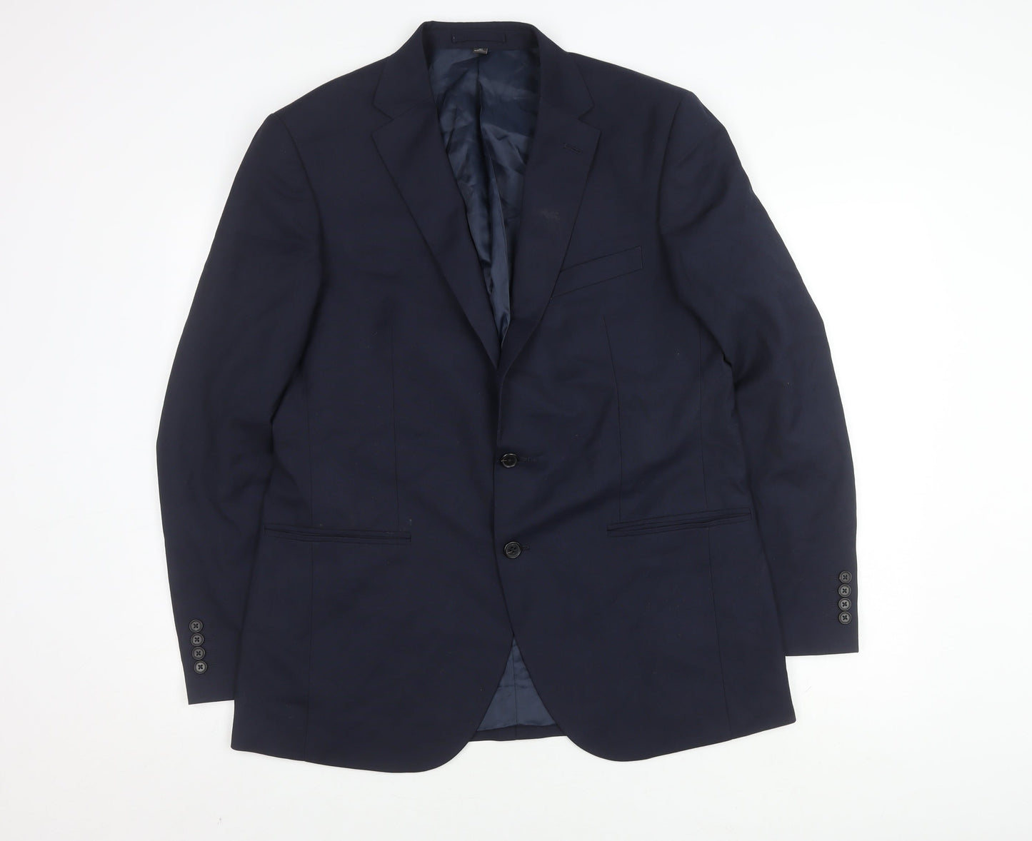 Mens UK Size 42 Marks and Spencer Regular Blue Suit Jacket