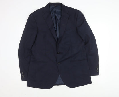 Mens UK Size 42 Marks and Spencer Regular Blue Suit Jacket