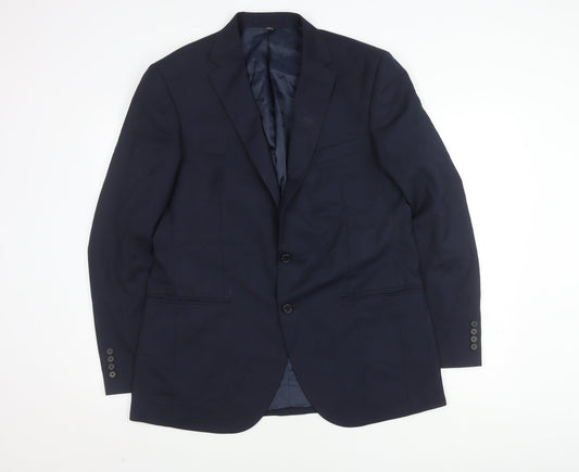Mens UK Size 42 Marks and Spencer Regular Blue Suit Jacket