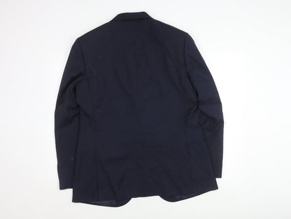 Mens UK Size 42 Marks and Spencer Regular Blue Suit Jacket