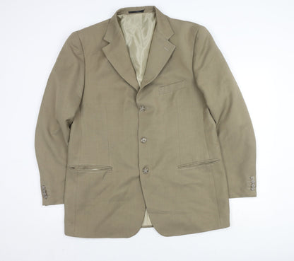 Loupeiz Fashion Beige Blazer for Men, UK Size 44, Business Style