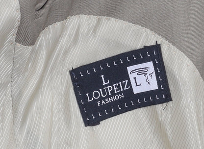 Loupeiz Fashion Beige Blazer for Men, UK Size 44, Business Style