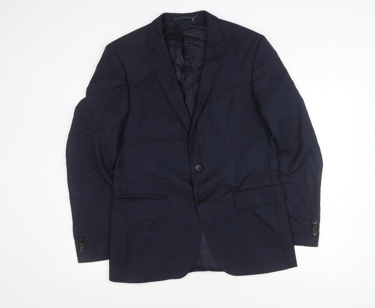 Mens UK Size 40 HUGO BOSS Regular Blue Suit Jacket