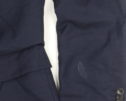 Mens UK Size 40 HUGO BOSS Regular Blue Suit Jacket