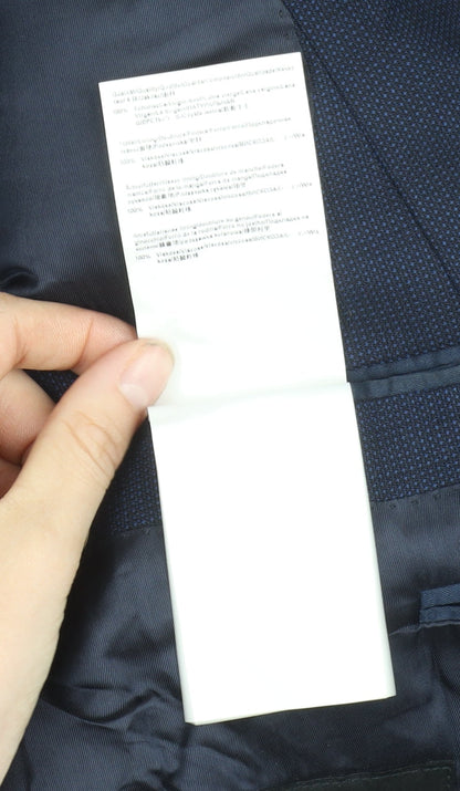 Mens UK Size 40 HUGO BOSS Regular Blue Suit Jacket